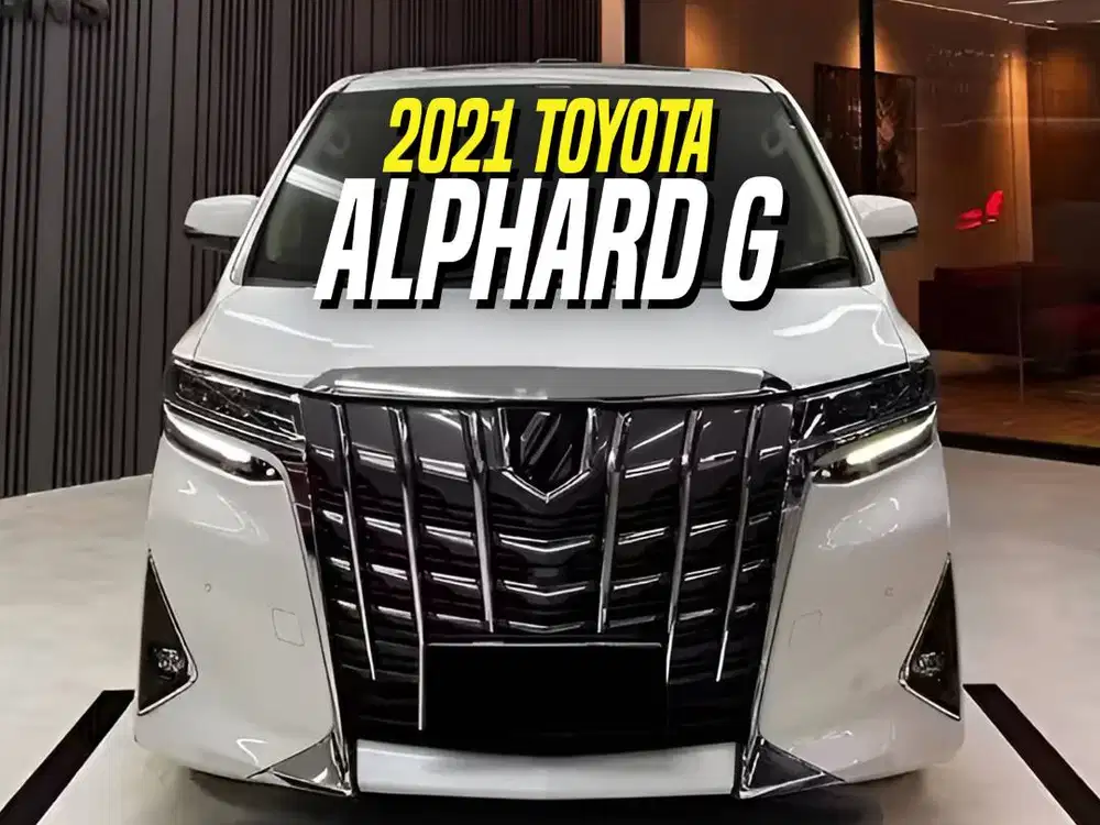 Toyota Alphard G TSS 2021 White on Beige Putih