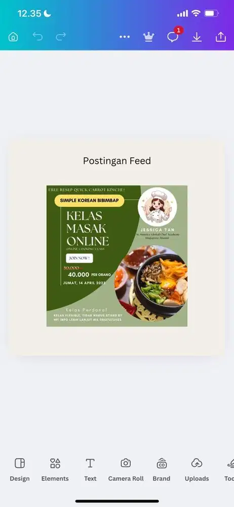 Jasa Design Postingan ig dll