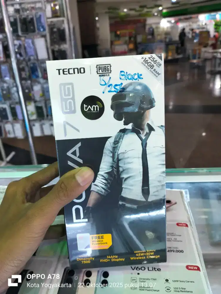 tecno pova 7 5G Ram 8+8 256GB rom