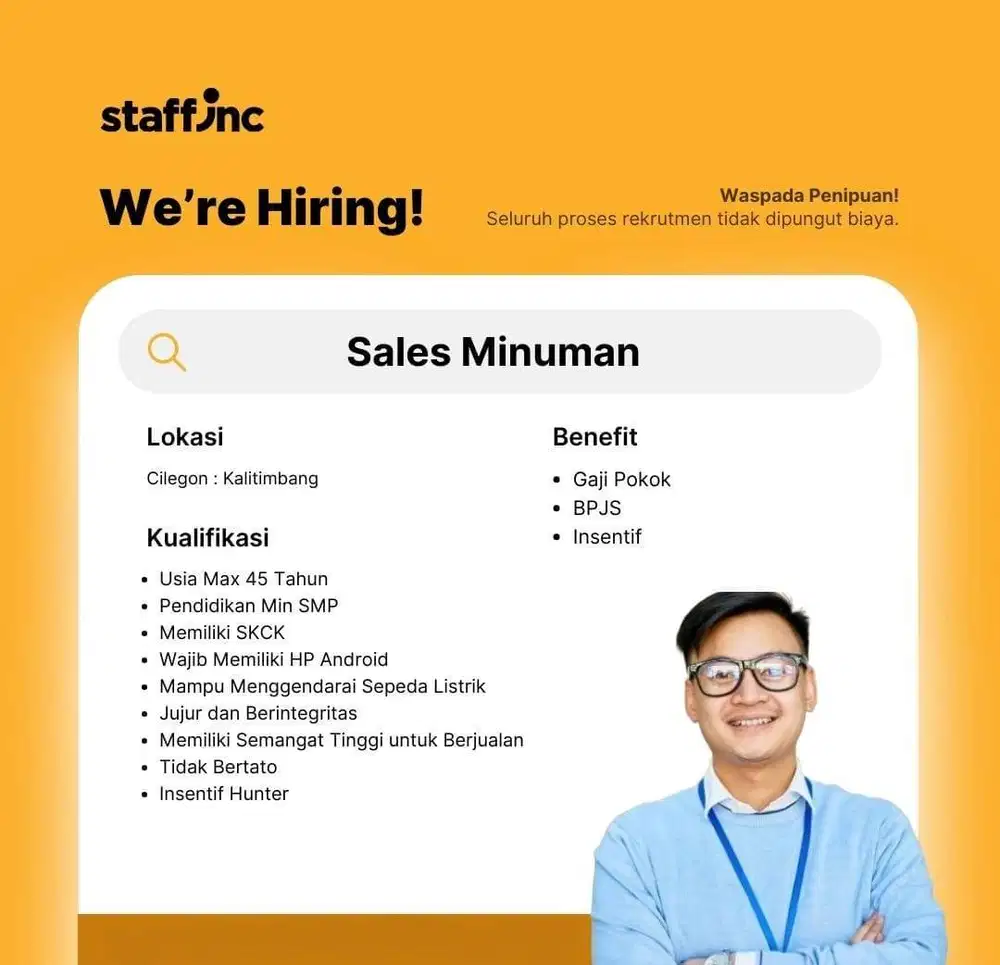 Sales Minuman Haus Keliling - Area Cilegon/Serang
