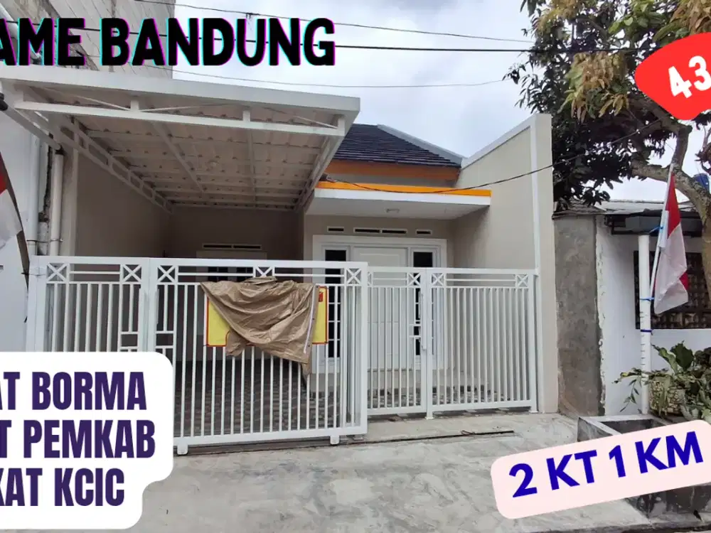 rumah baru siap huni cantik murah dekat borma permata cimahi bisa kpr