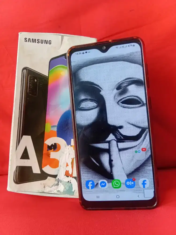 Samsung A31 ram 6gb/¹28gb lengkap finger print di layar aktif
