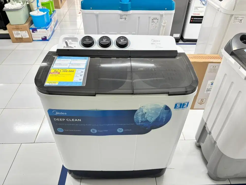 JUAL MESIN CUCI DUA TABUNG MIDEA