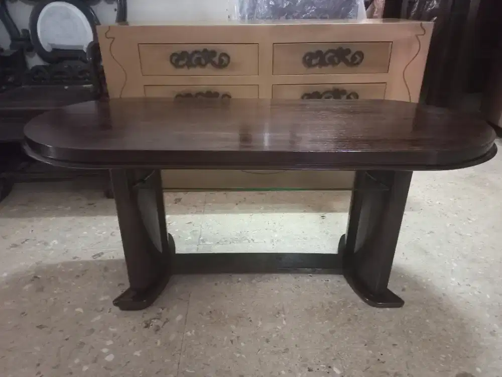 Meja tamu jati classic unique