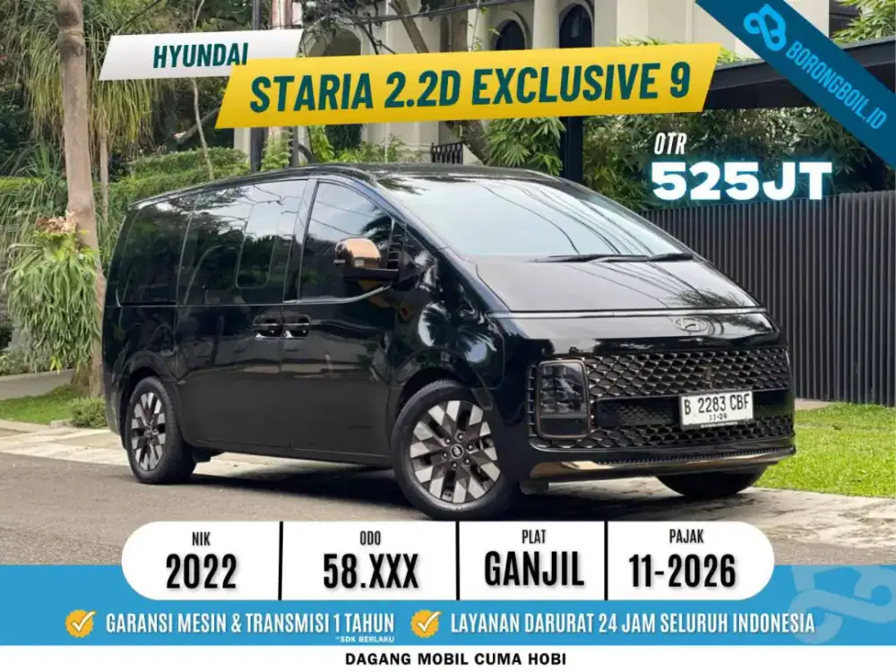 Hyundai Staria 2.2L 2WD Signature 9 Seater Solar AT 2022