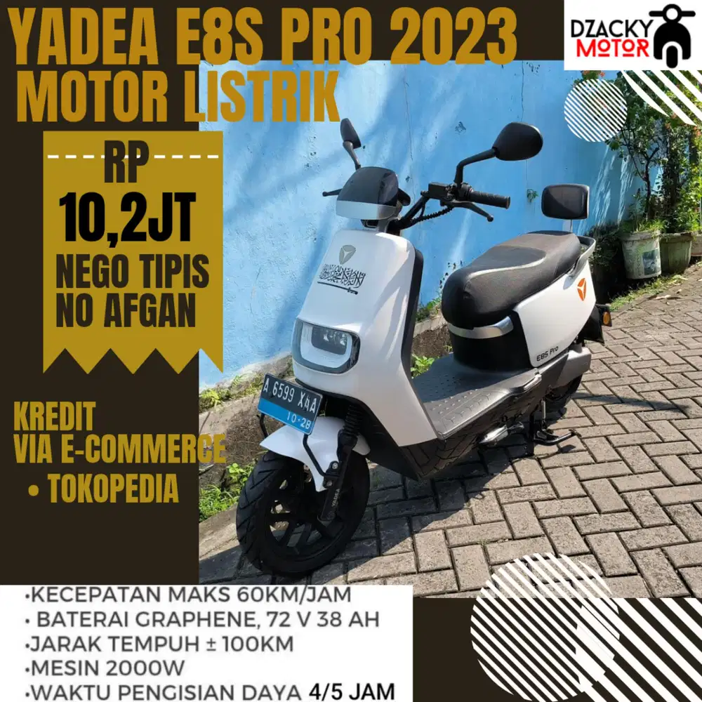 YADEA E8SPRO 2023 MOLIS SECOND LIKE NEW