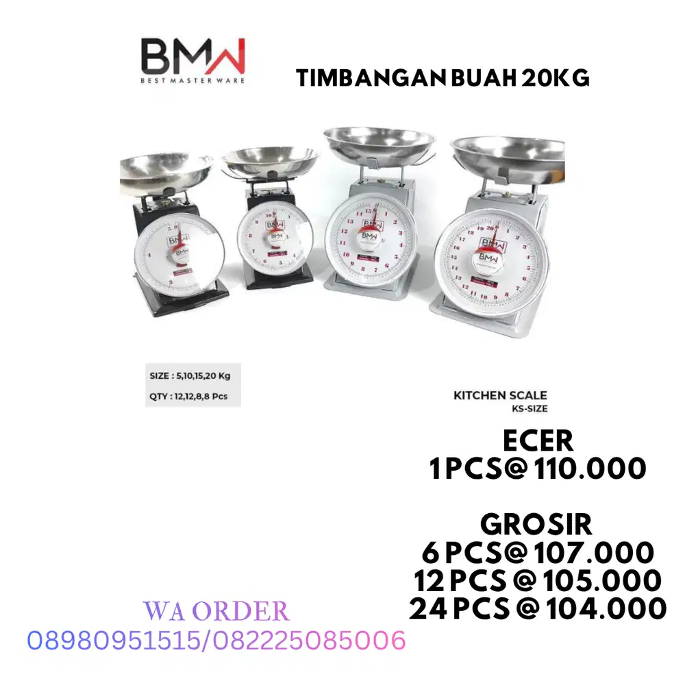 Timbangan analog besi dapur kue Timbangan 5-10-20 kg kitchenscale