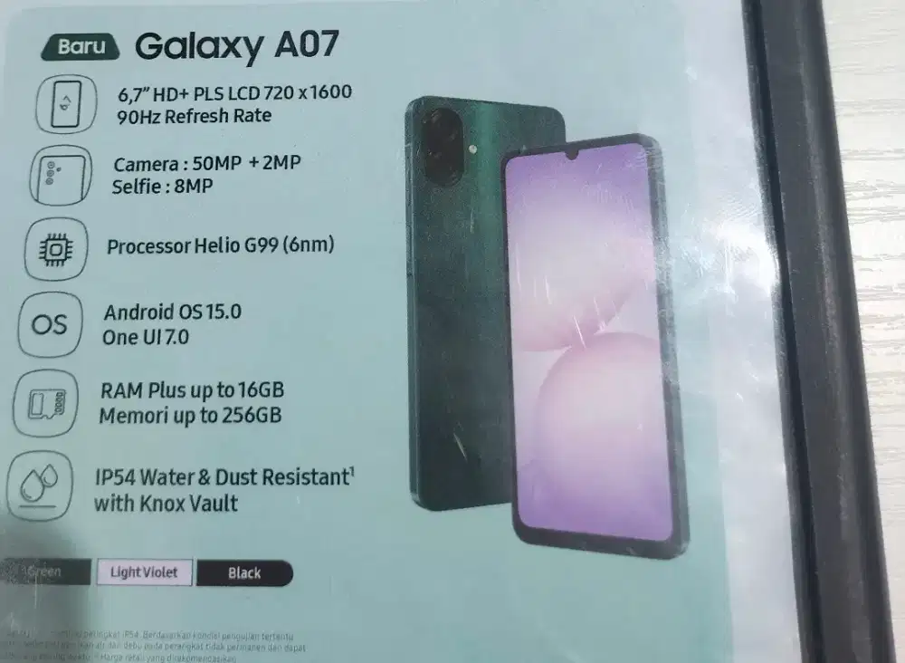 Samsung galaxy A07.