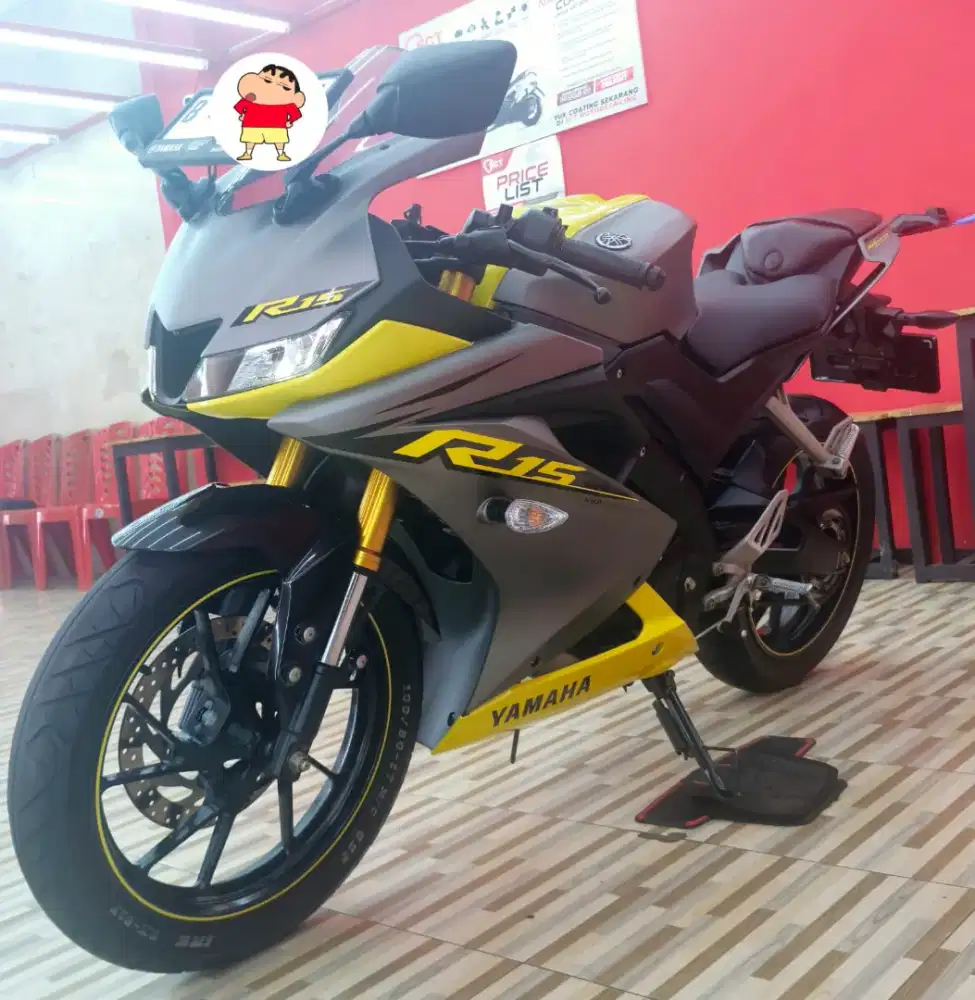 Yamaha R15 kuning abu tahun 2019
