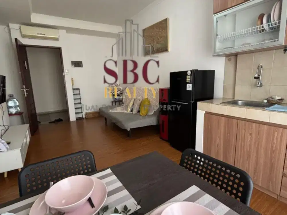 Disewakan unit Mediterania Garden Residence 2 Furnished Cantik Lengkap Tipe 2BR dan Pool View