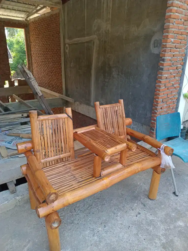 kursi santay minimalis dari bambu