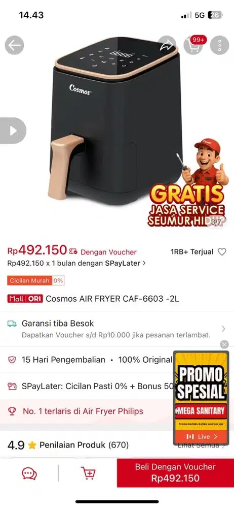 Dijual Murah edisi salah beli