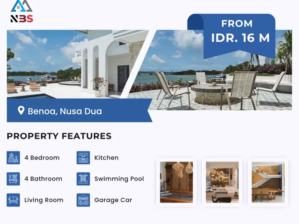 FOR SALE  VILLA WITH SPECTACULAR SUNSET SPOT IN BENOA-NUSA DUA BALI