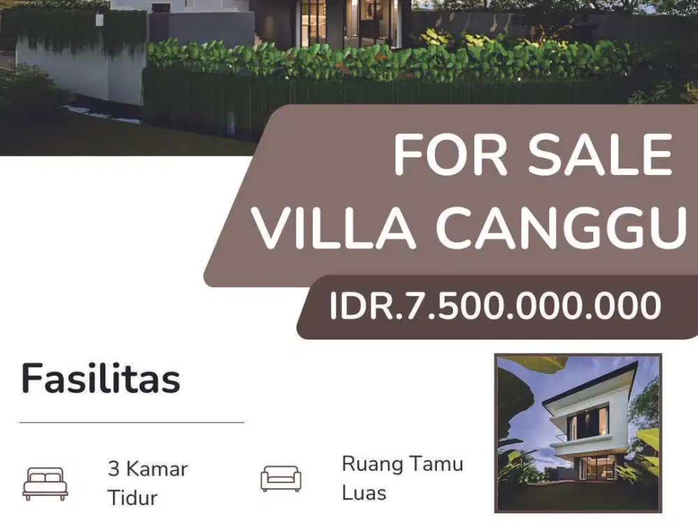 For Sale  Villa brand New Batubolong canggu bali