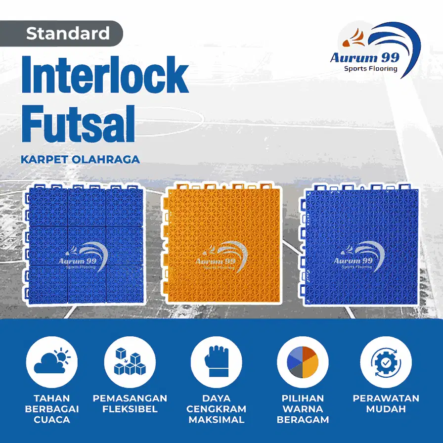 Karpet Futsal - Lapangan Futsal | Interlock Futsal (Standard)
