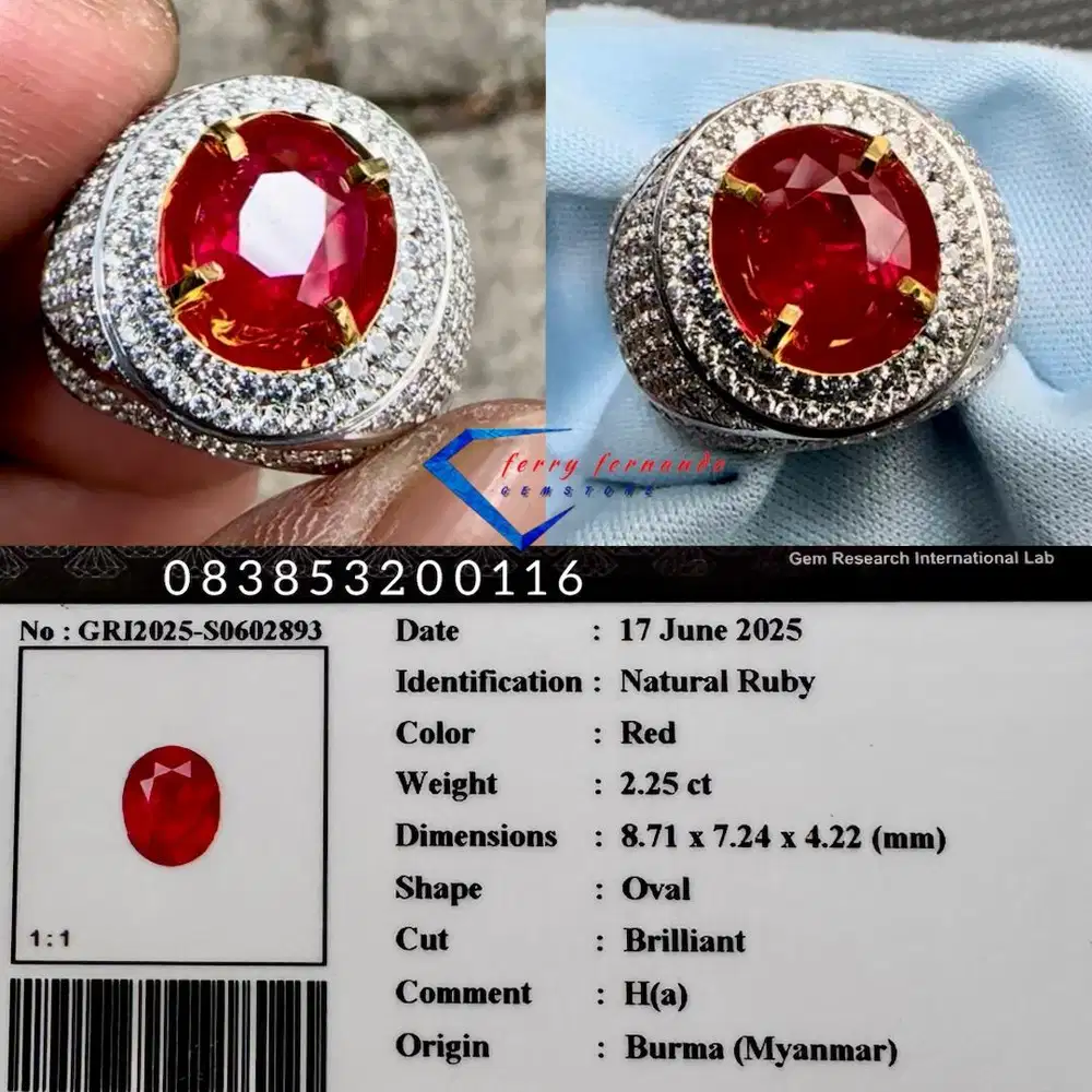 Natural Ruby Burma Top Red Ruby Birma Myanmar Piegon Blood