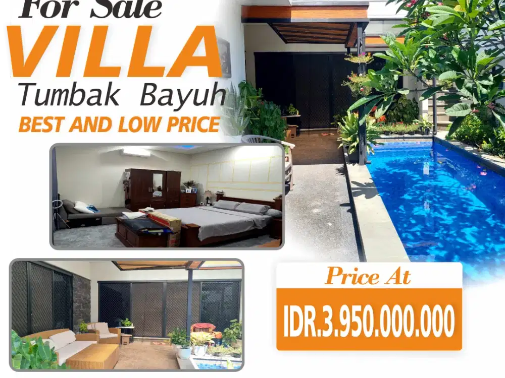 for sale villa in tumbak bayuh pererenan canggu