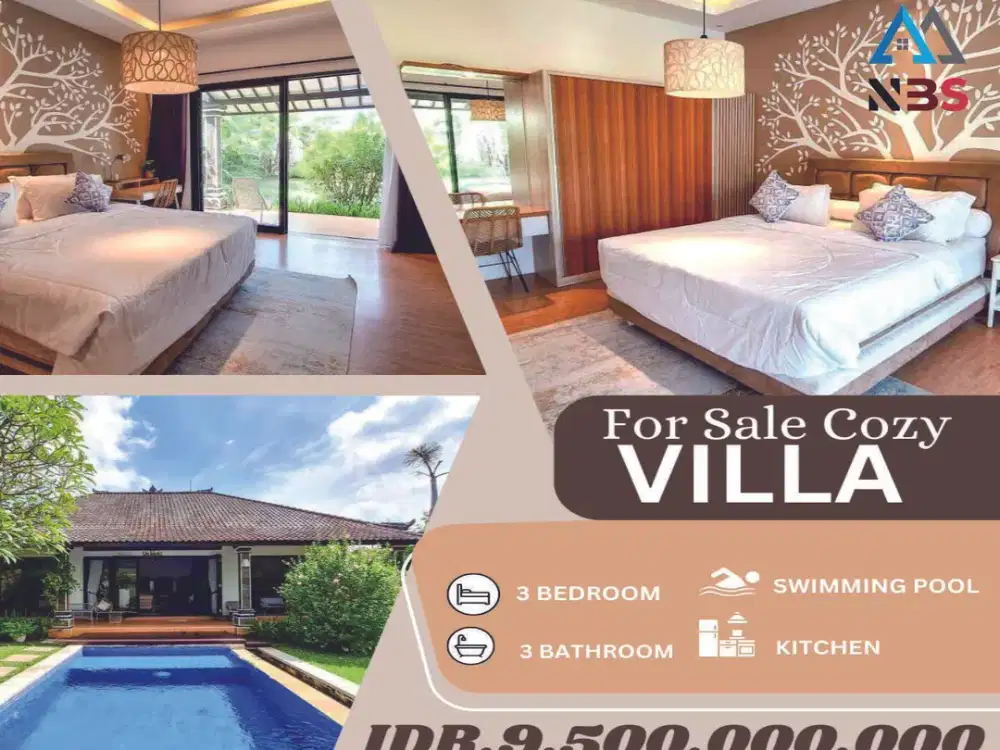 Dijual Freehold villa cozy lantai 1 umalas kerobokan