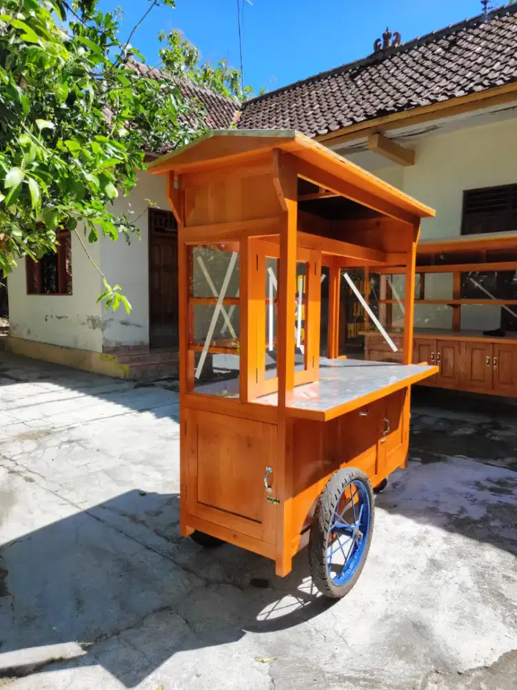 Gerobak Angkringan Bakso Mie Ayam PeceL Bubur Sate Martabak Ronde dlL
