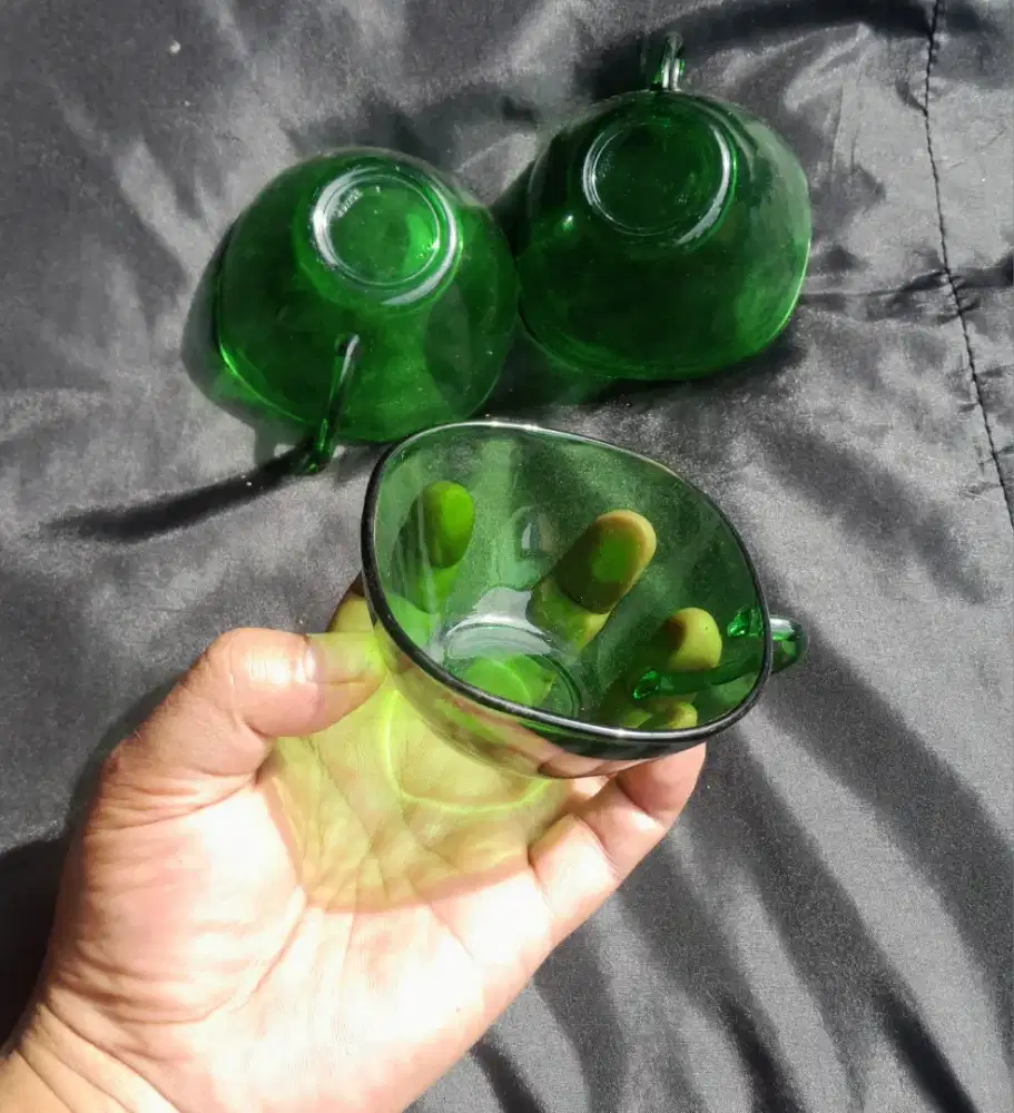 Punch hijau vintage 3pcs