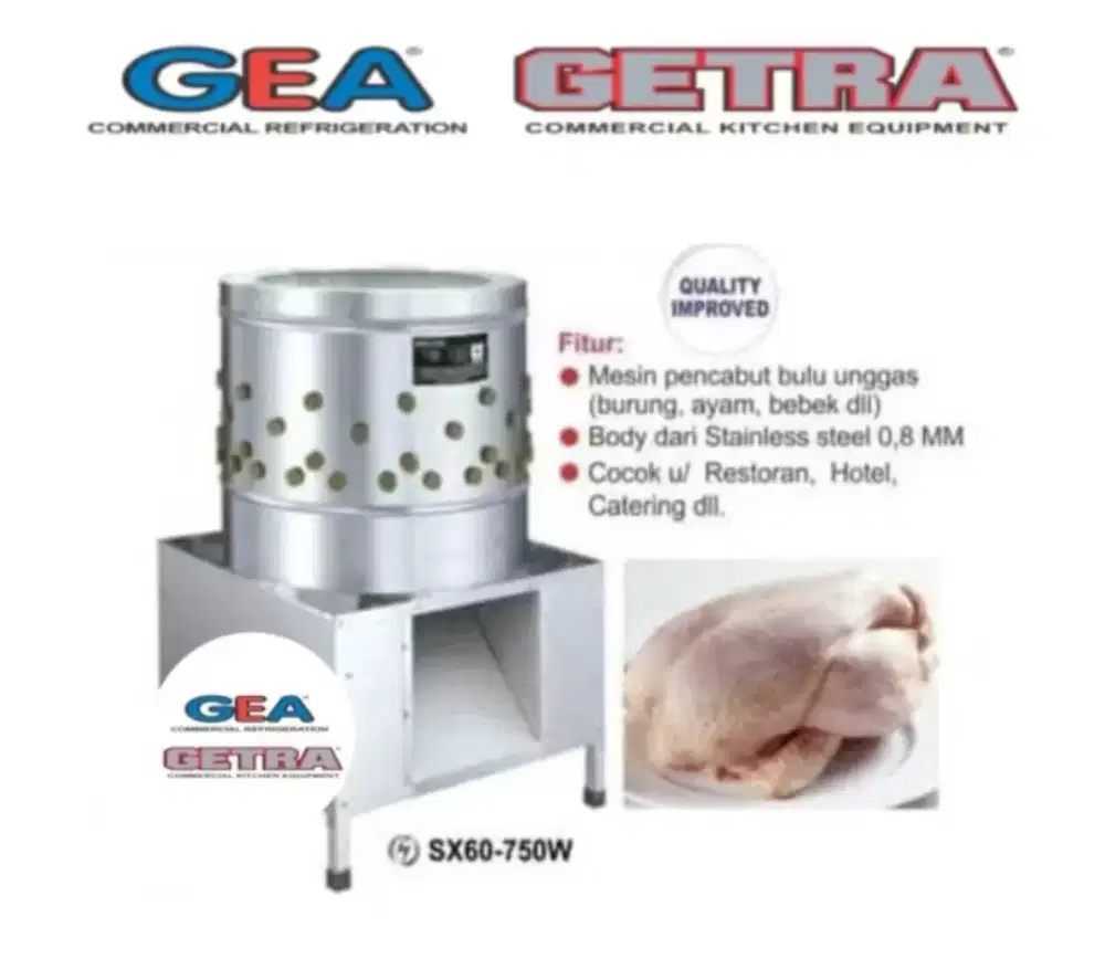 Mesin cabut bulu ayam getra