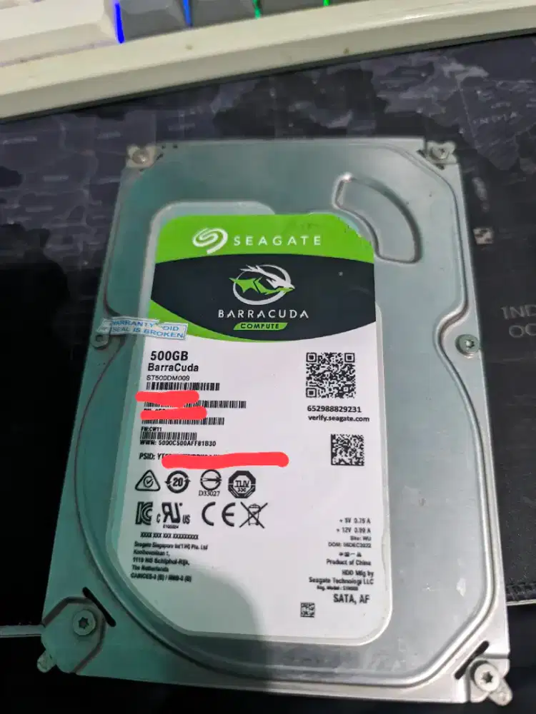 Jual HDD seagate 3.5 500gb Baru Belum terpakai.