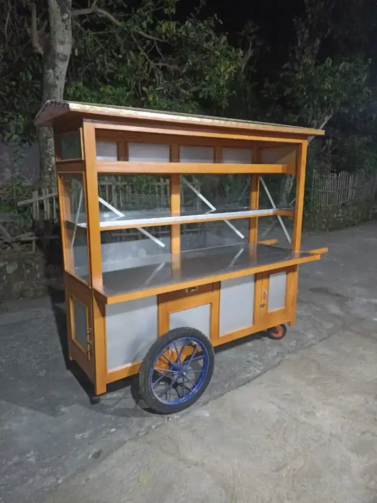 Gerobak Angkringan Bakso Mie Ayam PeceL Bubur Sate Martabak Ronde dlL