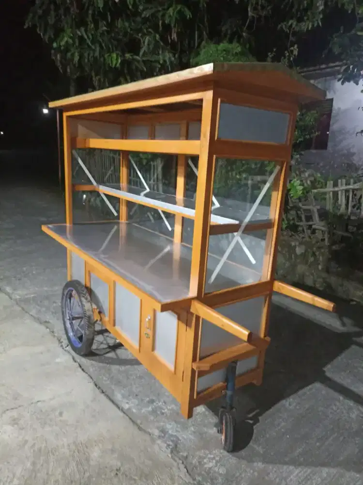 Gerobak Angkringan Bakso Mie Ayam PeceL Bubur Sate Martabak Ronde dlL