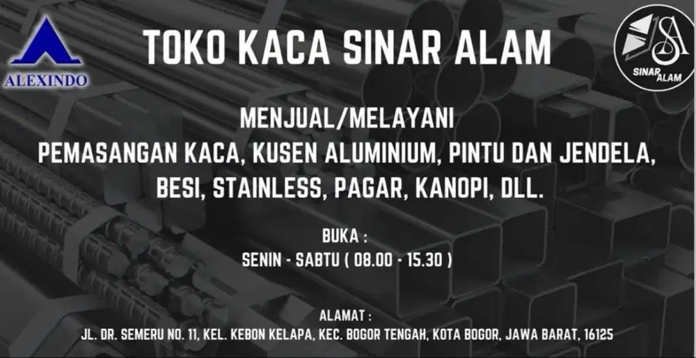 DICARI TUKANG KACA DAN TUKANG ALUMUNIUM DAN WAJIB PENGALAMAN, BOGOR