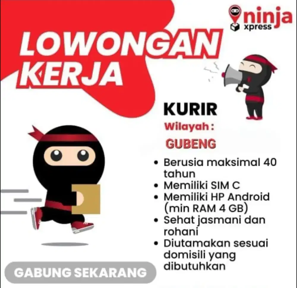 Ninja Express kurir Paket