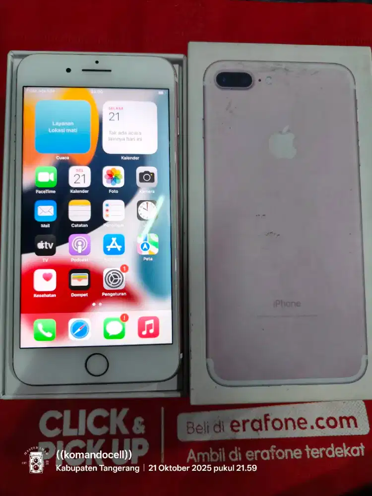 Di jual iPhone 7+ inter.128gb