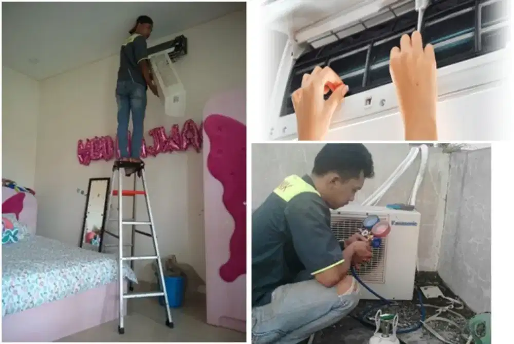 Service Ac,Kulkas,Pompa Air,Mesin Cuci dan Bongkar Pasang AC.