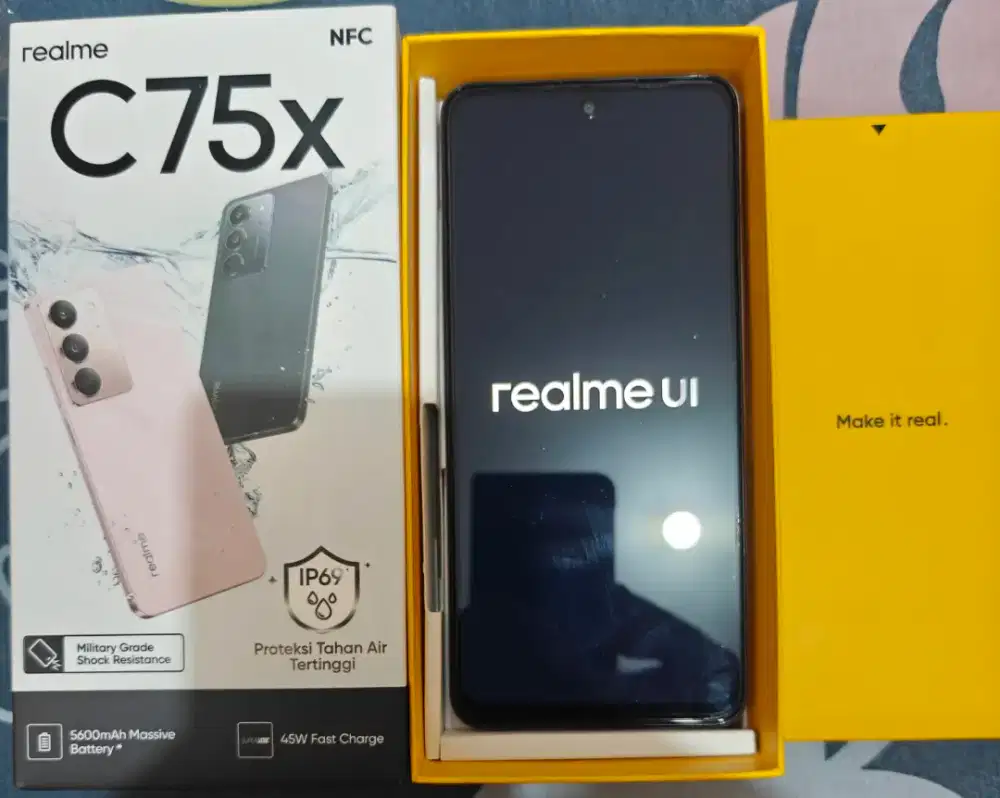 Realme c75x kondisi baru pakai 4bln masi mulus