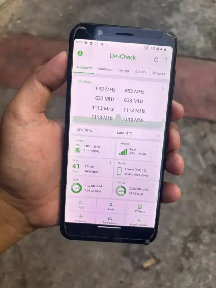 asus zenfone max pro m1 6/64 hp+carger