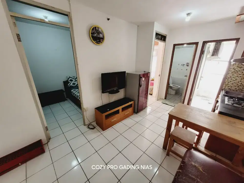 DISEWAKAN MURAH FREE IPL APARTEMEN GADING NIAS 2 KMR FURNISH BULANAN