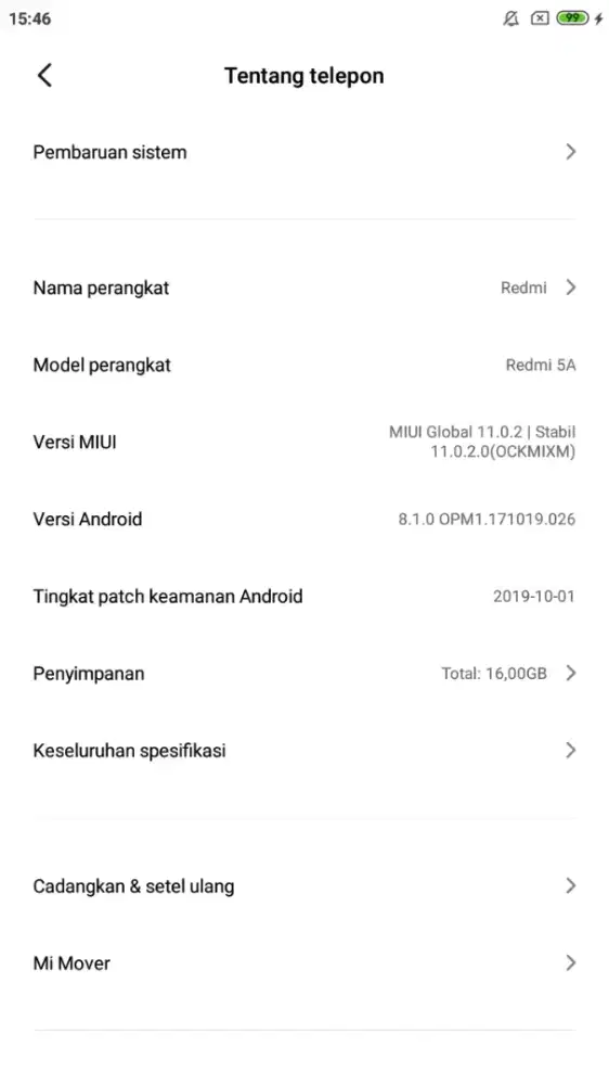 Dijual Redmi 5a