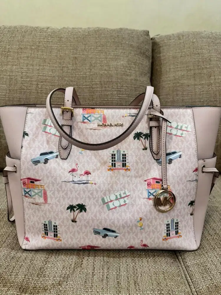 Tas Michael Kors Gilly Large Pink Beach Girls