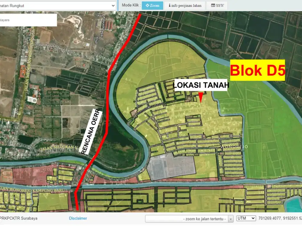 Jual tanah di Bumi Wonorejo Asri