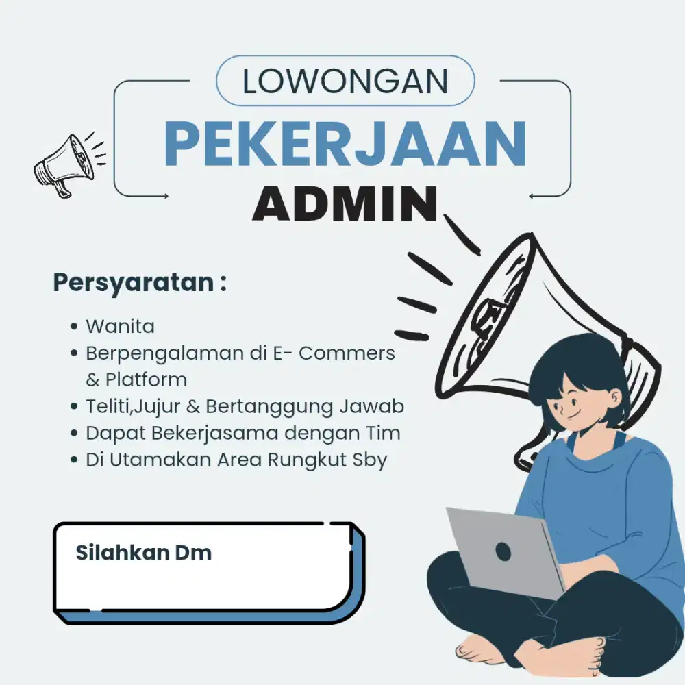 Lowongan Admin Wanita