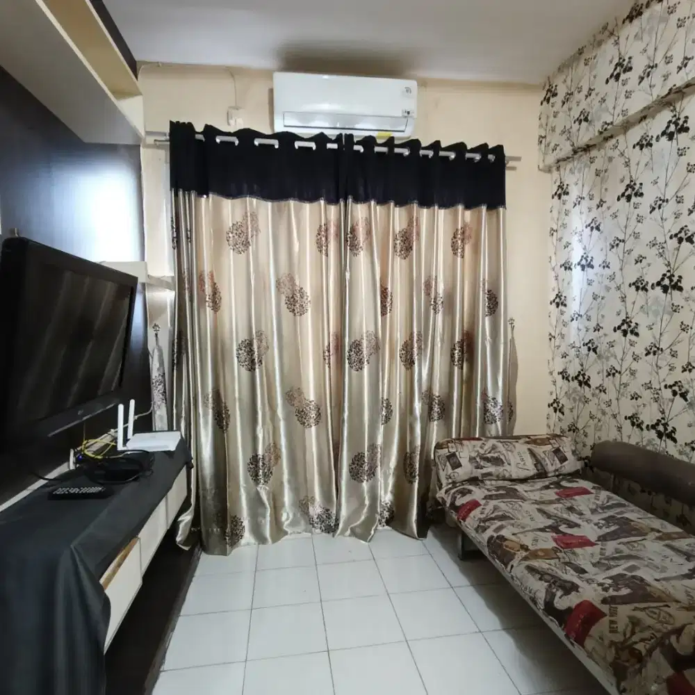 DISEWAKAN BULANAN APARTEMEN DEPAN TOL PULO GEBANG  ISI LENGKAP