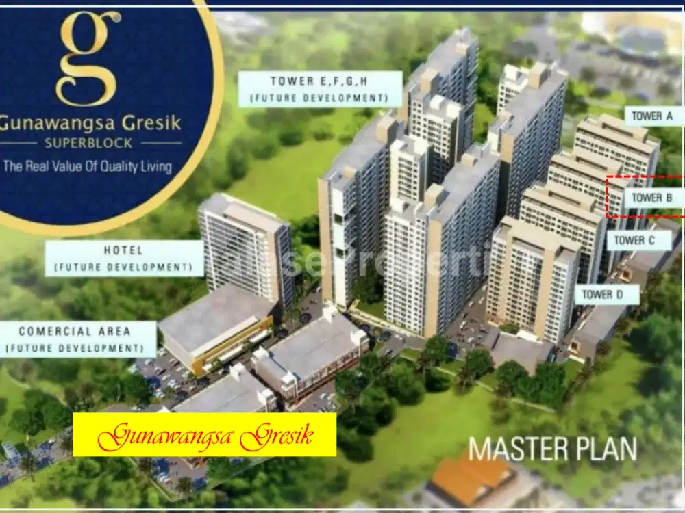 Jual cepat! Apartemen Gunawangsa Gresik.