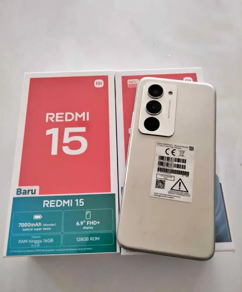 Jual redmi 15 fulset mulus no minus ram 8/128