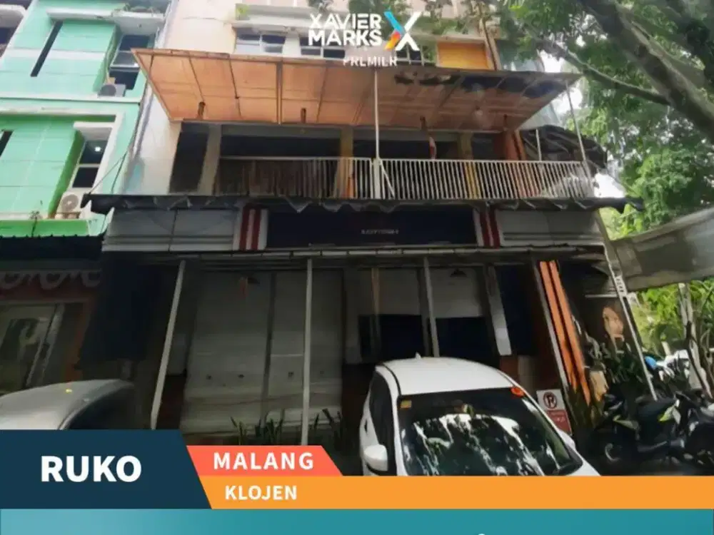 Ruko 3 Lt Hook Luas Strategis di Klojen Malang Bisa Untuk Bisnis