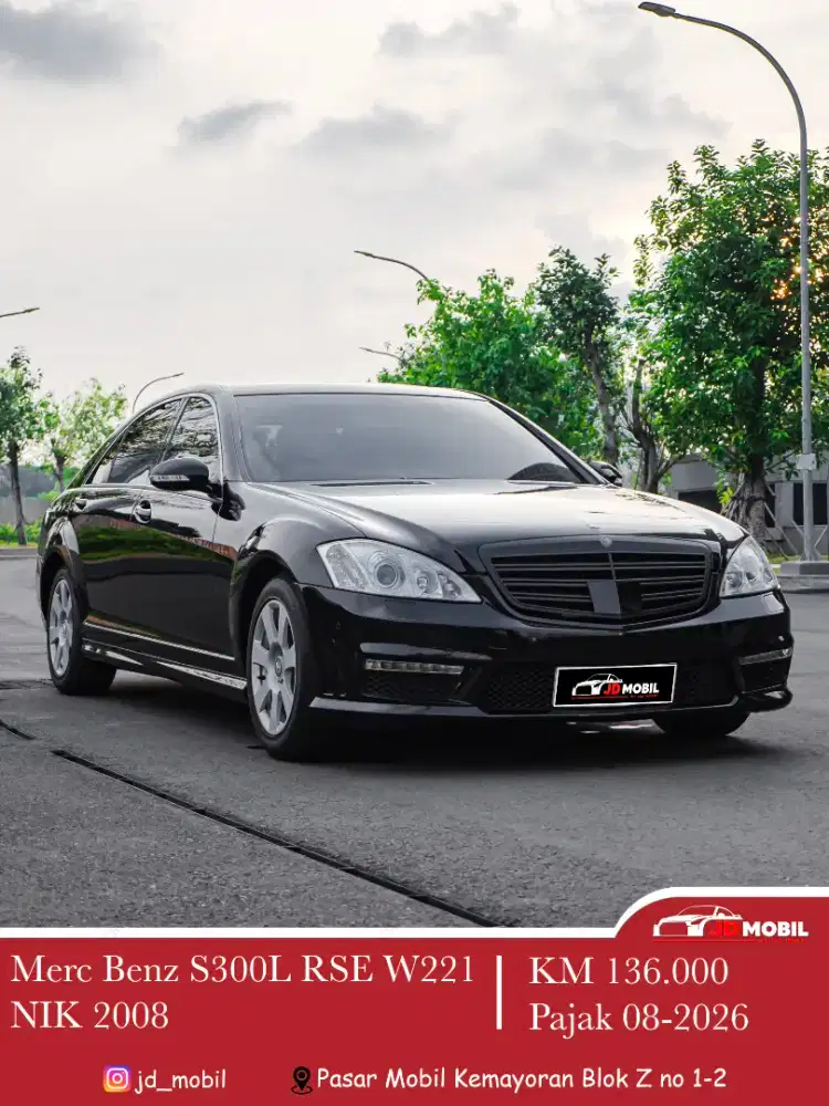 Mercedes Benz S300L RSE W221 AT Hitam 2008