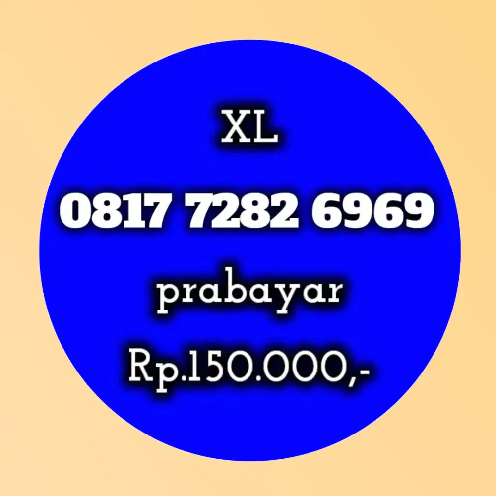 NOMOR CANTIK XL 7282 6969