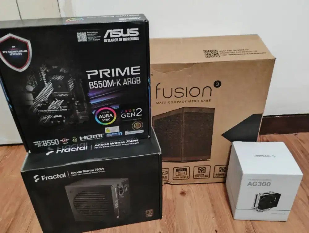 Bundle Part PC Mobo, PSU, Case, Cooler
