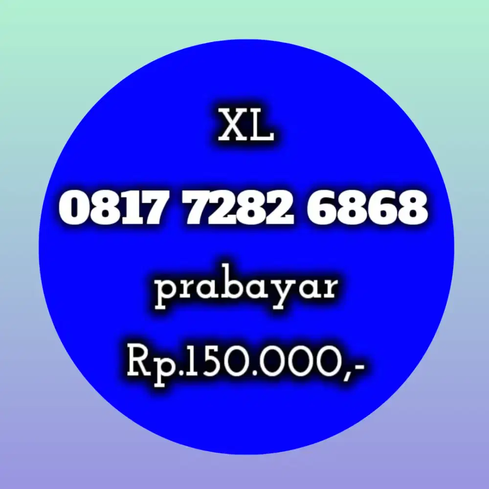 NOMOR CANTIK XL 7282 6868