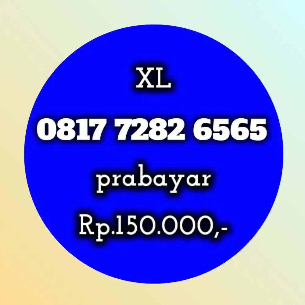 NOMOR CANTIK XL 7282 6565