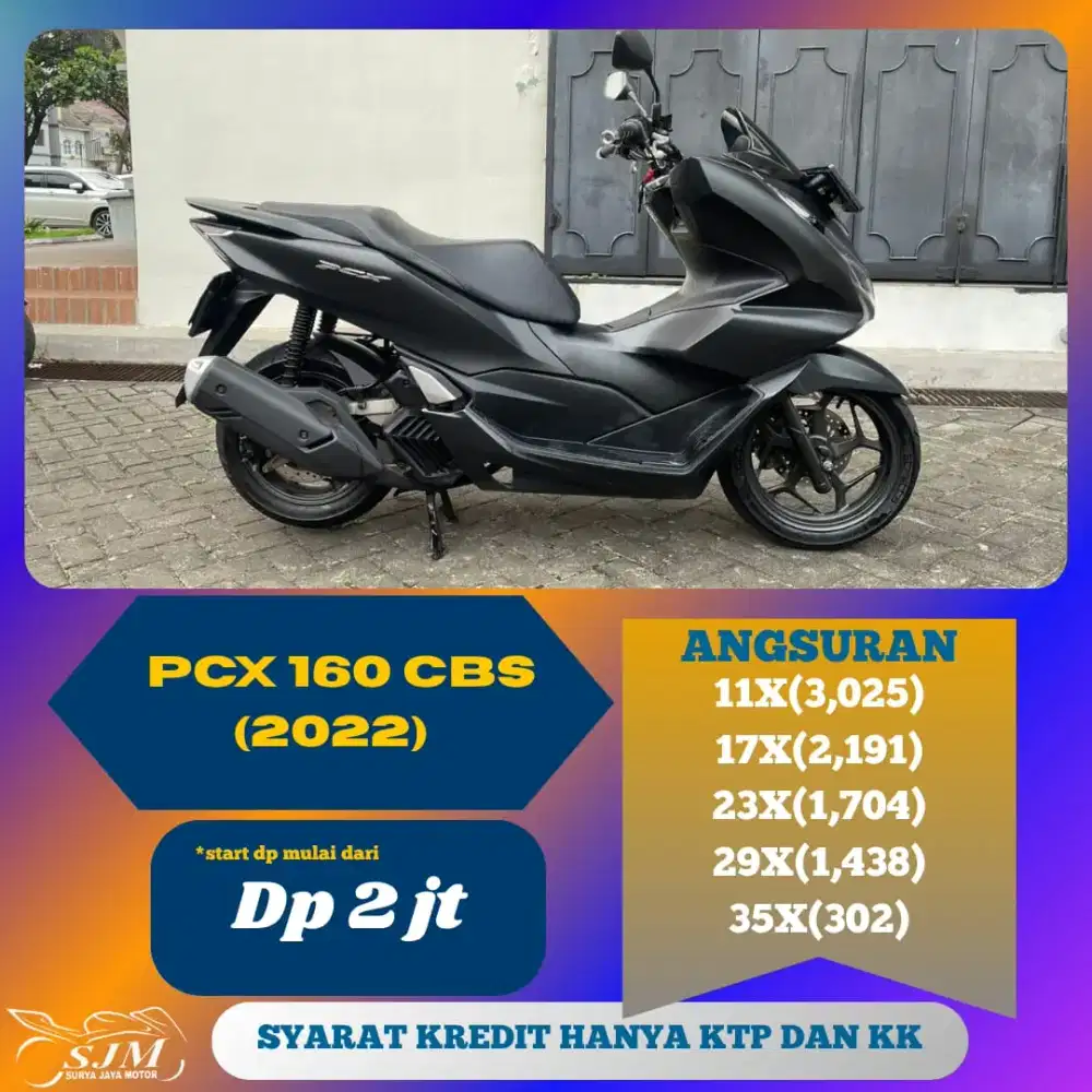HONDA PCX 160 CBS 2022 SIAP PAKAI