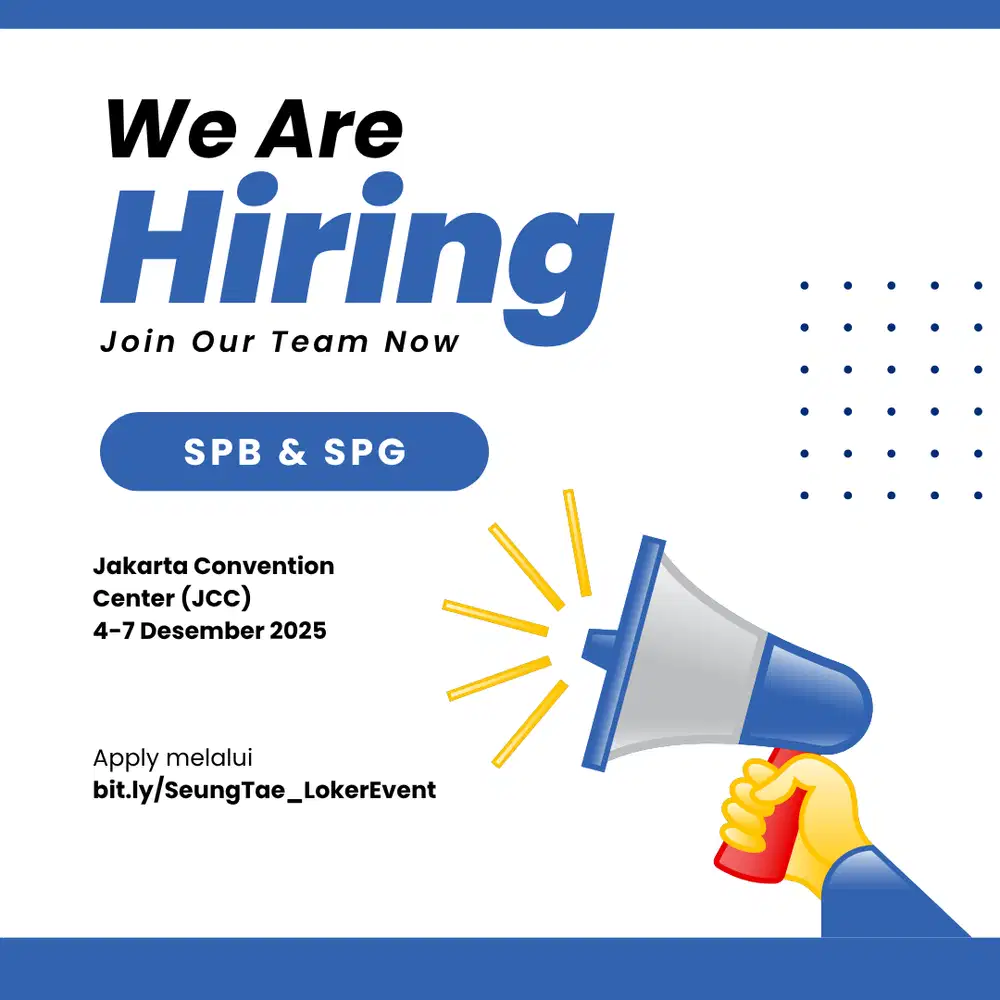 LOKER SPG SPB 4 HARI (4-7 DESEMBER 2025) JCC